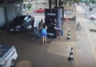 Acidente entre carro e motocicleta é registrado no centro de Nova Santa Rosa