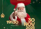 Acendimento das luzes, chegada do Papai Noel e demais atrações acontecem na noite deste domingo (30)