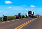 Motociclista fica ferido  durante passeio de motos  na PR-182, Vila Candeia Maripá