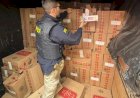 PRF apreende bitrem com cerca de 500 mil maços de cigarros contrabandeados na BR-272, em Francisco Alves