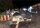 Colisão frontal na BR-277 em Laranjeiras do Sul deixa dois mortos e sete feridos