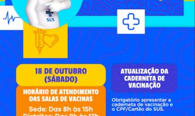 Prefeitura promove Dia “D” de Multivacinação neste sábado