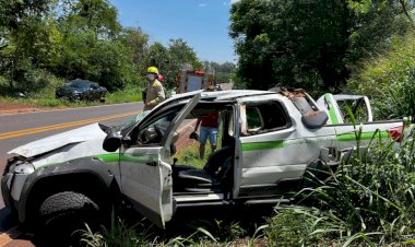 Dois homens ficam feridos em acidente na PR-182 entre Francisco Alves e Palotina