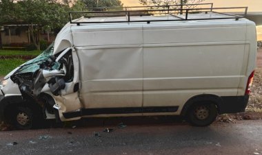 Colisão traseira deixa motorista ferido na PR-488, entre Vera Cruz do Oeste e Diamante d’Oeste