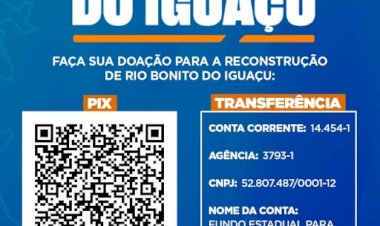 Doações para Rio Bonito do Iguaçu: nova orientação à população de Marechal Rondon