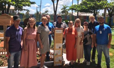 CMEI Asilda Röpke e Projeto Viver inauguram o projeto Jardim de Água e Mel