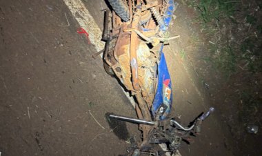 Colisão frontal na  região  mata  motociclista de 22 anos