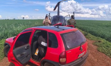 Forças de segurança apreendem produtos contrabandeados em área rural de Guaíra