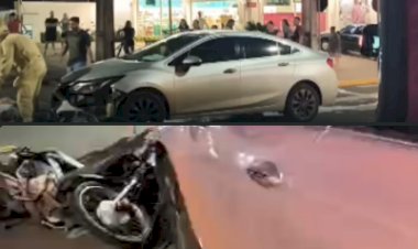 Mais um acidente envolve Motocicleta e Veículo em Marechal Rondon