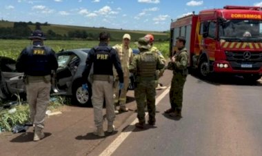 PRF confirma colisão frontal como causa de acidente com duas mortes na BR-163, em Guaíra