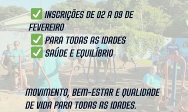 Inscrições abertas para o programa Academia da Saúde na sede e nos distritos