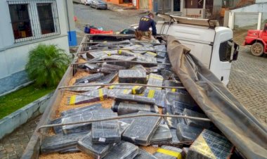 Caminhão mais de 1,6 tonelada de maconha que passou por Marechal Rondon é apreendida  escondida em carga de soja na BR-277