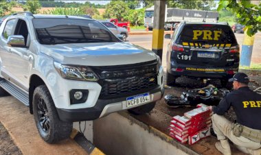 PRF apreende 46,5 quilos de cocaína escondidos em tanque de combustível na BR-277