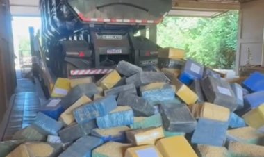 PRF apreende mais de 3 toneladas de maconha escondidas em carga de soja na BR-163