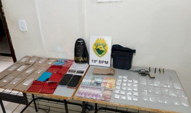 Homem é preso por tráfico de drogas e posse ilegal de arma em Toledo