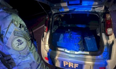 PRF apreende 100 quilos de maconha e prende motorista em Toledo