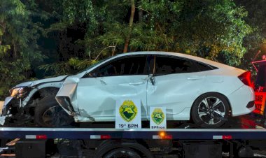 Veículo furtado é recuperado após perseguição na BR-163 em Guaíra