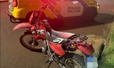 Motocicleta furtada em Mercedes é recuperada em Marechal Rondon