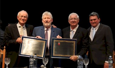 Nova Santa Rosa homenageia professor Elio Migliorança e padre Lucas Sebastião Schwarz com títulos honoríficos