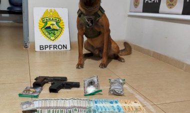 BPFRON apreende drogas, arma e munições durante abordagem em Marechal Rondon