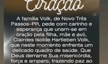 Moradora de Novo Três Passos segue em coma após grave acidente  e família pede oração