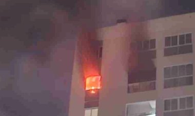 Incêndio em apartamento mobiliza Corpo de Bombeiros no centro de Cascavel