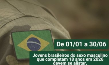 Jovens nascidos em 2008 devem realizar alistamento militar até 30 de junho