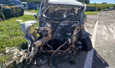 Acidente envolvendo caminhão, utilitário e automóvel deixa três feridos graves na BR-369 em Corbélia
