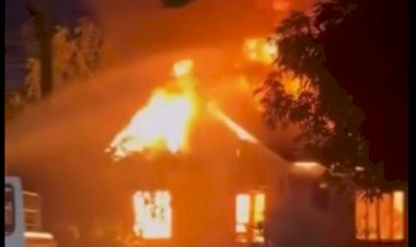 Incêndio de grandes proporções destrói residência em Entre Rios do Oeste