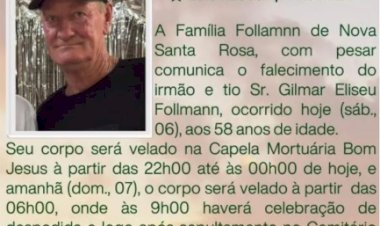 Definidos horários e local do velório e sepultamento de homem encontrado morto em Nova Santa Rosa