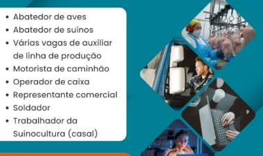 Agência do Trabalhador oferece vagas de emprego em Nova Santa Rosa nesta segunda-feira