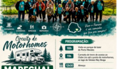 Marechal Cândido Rondon recebe caravana de motorhomes nesta quinta-feira