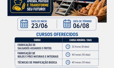 SENAI abre vagas para cursos gratuitos de panificação em Marechal Cândido Rondon