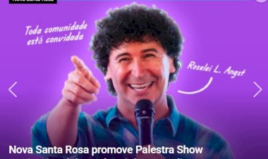 Olha o convite aí! Junho Violeta tem Palestra Show Motivacional hoje e amanhã no Clube de Idosos 25 de Julho, em Nova Santa Rosa