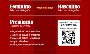 Inscrições abertas para o Campeonato Municipal de Bolão de Nova Santa Rosa 2026
