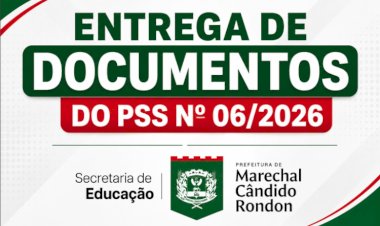 Educação alerta para prazo final de entrega de documentos do PSS nº 06/2026