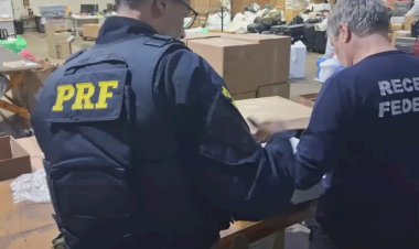 PRF e Receita Federal apreendem entorpecentes e mercadorias ilícitas em carga fracionada na BR-277, em Cascavel