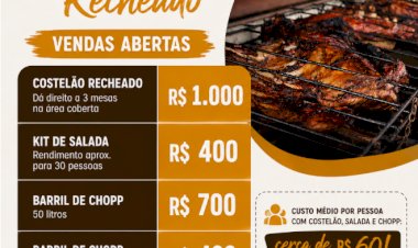 Festa do costelão recheado de Mercedes terá custo médio de R$ 60 por pessoa; vendas abertas