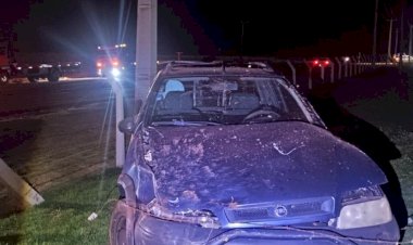 Veículos de Terra Roxa e  Belo Horizonte  se envolvem em acidente  na PR-364  e deixa motorista de 55 anos  ferido