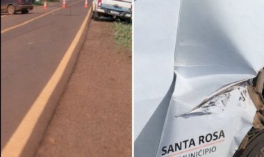 Dois acidentes em Palotina; um hoje (16)  e outro ontem dia 15, envolvendo uma van da prefeitura de Nova Santa Rosa
