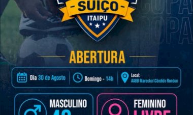 Marechal Cândido Rondon sedia Copa Lindeira de Futebol Suíço Itaipu com atletas de 19 municípios