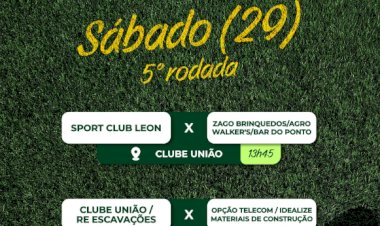 Bola rola no Clube União neste sábado com a 5ª rodada do Municipal de Campo