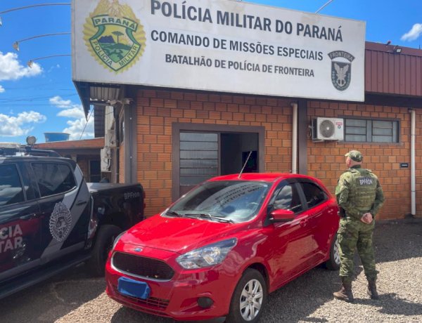 BPFRON recupera veículo roubado em área rural de Marechal Cândido Rondon
