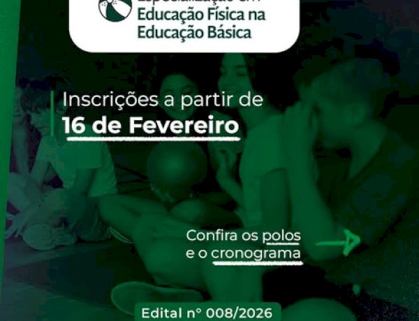 UEL abre inscrições para Pós-Graduação em Educação Física na Educação Básica em Nova Santa Rosa