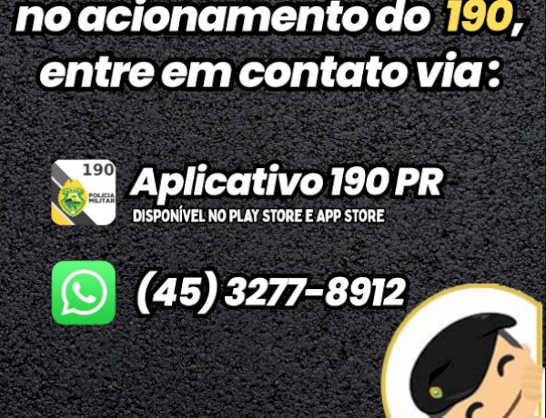 Telefone 190 está temporariamente indisponível na região de Toledo