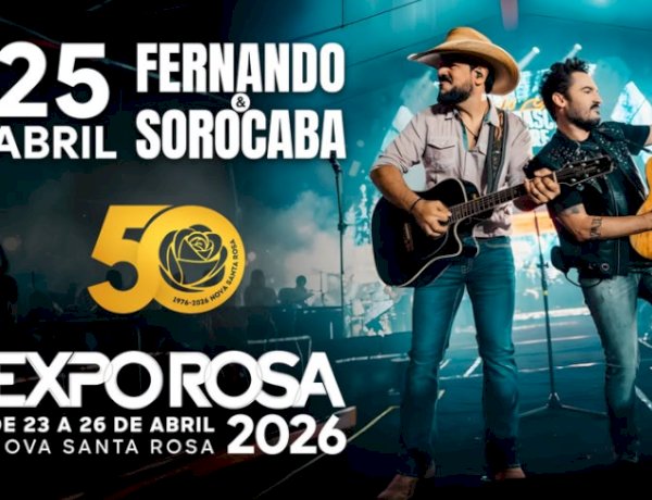 Fernando & Sorocaba são confirmados como primeira atração da Expo Rosa 2026