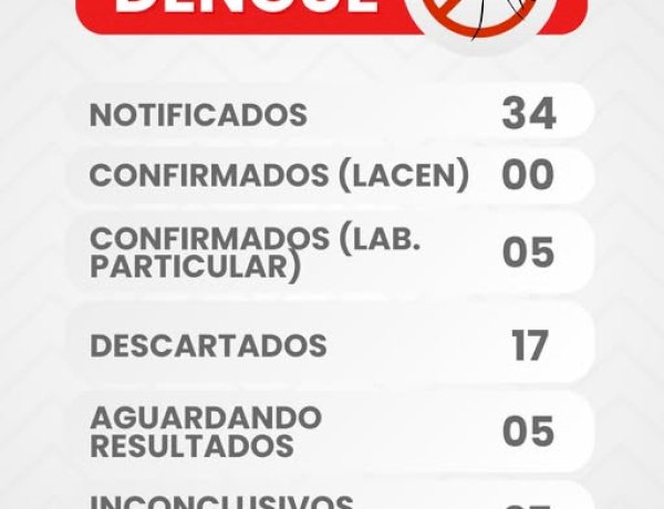 Nova Santa Rosa confirma cinco casos de dengue em 2026