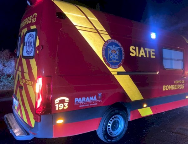 Motociclista sofre queda e fica gravemente ferido na BR-163 em Marechal Cândido Rondon