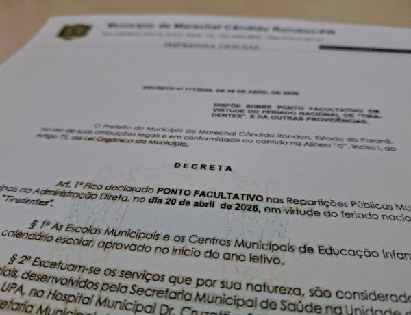 Prefeitura rondonense não terá atendimento na segunda-feira em virtude do feriado de Tiradentes