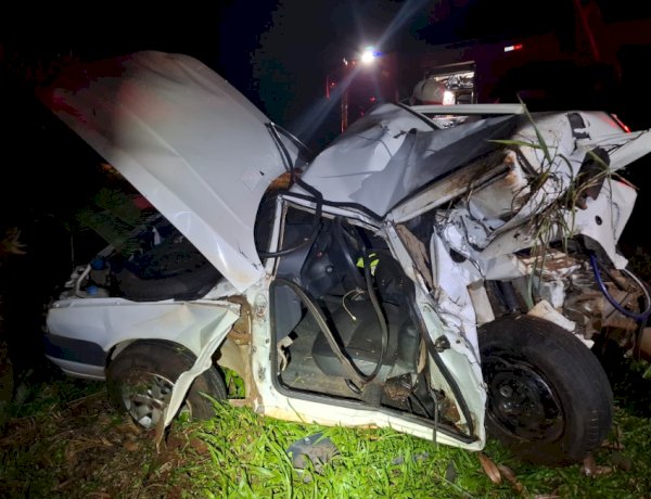 Colisão traseira na PR-317 termina com morte em São Pedro do Iguaçu